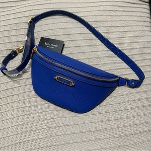 💙NWT! Kate Spade Gramercy medium belt bag- blueberry.